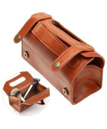 PU Leather Toiletry Bag | Portable Shaving Kit & Travel Organizer for Grooming Enthusiasts - International Shipping - Buy Online on GoSupps.com