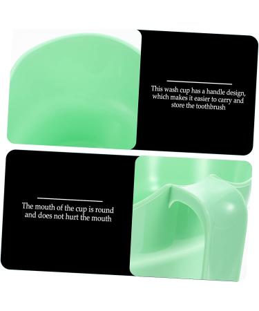 Healifty Water Nursing Organizer Denture Cups with Brushing Basin - Elderly Bathing and Bedridden Toothbrush Cup Set - Buy Online on GoSupps.com
