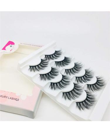 False Eyelashes 3D Faux Mink False Lashes Reusable Handmade Natural Thick Fake Eyelashes for Makeup Eyelashes Extension 5 Pairs Hand-made Soft Dramatic Fake Eye Lashes 11 Piece Set - Buy Online on GoSupps.com