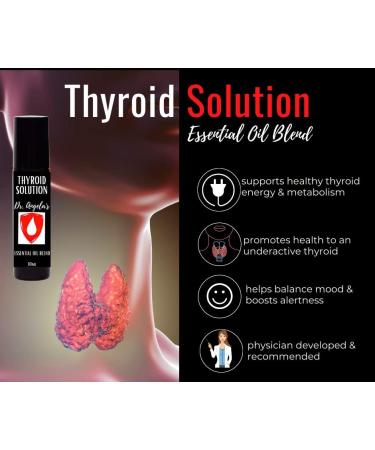Dr. A's Thyroid Solution Essential Oil Blend | 100% Therapeutic Grade Frankincense & Myrrh | Energy Boost, Metabolism Support & Weight Management Roll-On - Buy Online on GoSupps.com