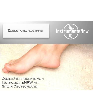 Professional Hornhauber Stumped Scalpel Cream-Scrub | Stainless Steel Corneal Remover for Gentle Foot Care | 18.5 cm Model 4 - Buy Online on GoSupps.com