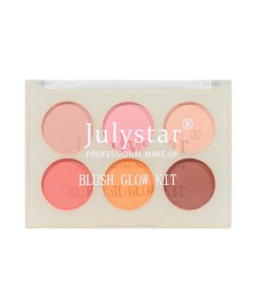 Eyeshadow Blushs | Six-Color Blushs Makeup Palette Matte Eyeshadow and Blushs Makeup Easy-to-Color for Party Prom Wedding Bar Dating Hersil