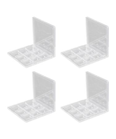 4pcs Boxes Eye Shadow Box Facial Tools Eyeshadow Case Empty Cosmetics Case Powder Bottle Face Travel