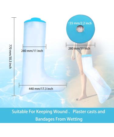 Adult Leg Waterproof Cast Cover - Reusable, Waterproof Protector for Shower & Post Surgery Wounds - Buy Online on GoSupps.com