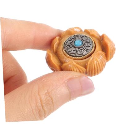 Tovinanna Hand Exercise Platable Lotus Statue - Vintage Woodwork Decor for Meditation & B rodecoration - Small Rosenholz Turntable Decoration - Buy Online on GoSupps.com