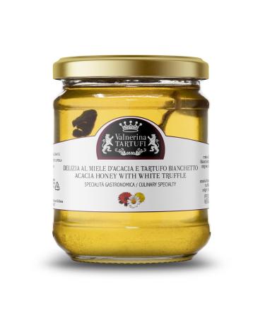 Valnerina Tartufi Acacia Honey Delight with White Truffle | Cheese Gastronomic Specialty | Jar 250 gr.