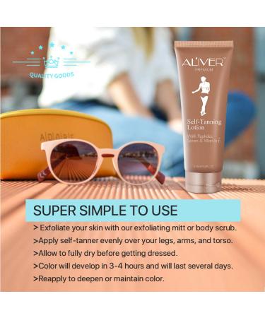 IDUCEN Self-Tanning Lotion - Organic & Natural Ingredients for Darker Bronzed Glow (125ML) - Buy Online on GoSupps.com