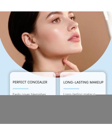  Yorajuy Cushion Foundation | Long-Lasting Matte Foundation for Women | Lightweight Corrective Makeup Cream for Business Trips Travel School Beach - Buy Online on GoSupps.com