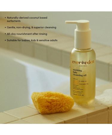 Evereden Soothing Baby Cleansing Oil 4 fl oz - All Natural, Non-Toxic & Fragrance Free - Buy Online on GoSupps.com