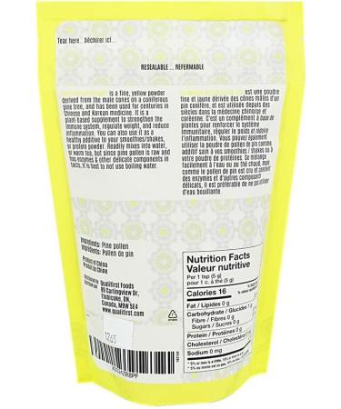 Dinavedic Pure Raw Pine Pollen Powder - 227 g (8 oz) | Traditional Chinese & Korean Medicine All Natural Non-GMO Plant Based Testosterone Supplement - Buy Online on GoSupps.com