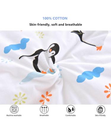 Chilsuessy Penguin Family Toddler Sleeping Bag 2.5 Tog | 100% Cotton Wearable Blanket 1-2 Years | All Season Nursery Bedding for Boys & Girls - Buy Online on GoSupps.com