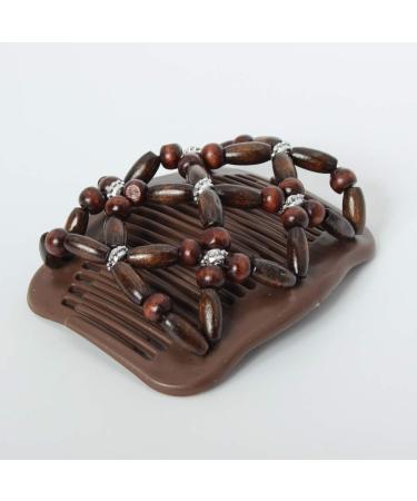 Shop JUSTFOX Trend African Hair Clip - Wooden Flower & Butterfly Design for Stylish Hair Accessories - Buy Online on GoSupps.com