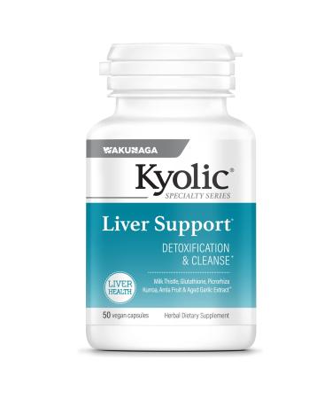 Kyolic Specialty Series, Liver Support, Detoxification & Cleanse, 50 Vegan Capsules Liver Support Capsules 50 Count