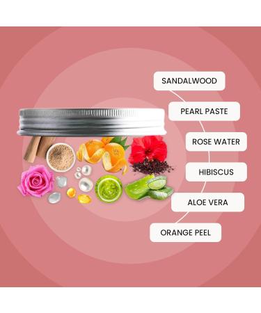Alo evera Sandalwood Hibiscus Body Scrub | Lightens Dark Area like Neck & Elbows | Smoothen Bumpy Legs & Hands | Remove Dead Skin | Enriched with Pearl Paste Orange Peel Rose | 100gm - Buy Online on GoSupps.com