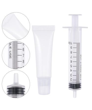 50pcs 10ml Refillable Lip Gloss Containers - DIY Empty Squeeze Tubes with Syringe | Best Makeup Tools for International Shipping - Buy Online on GoSupps.com