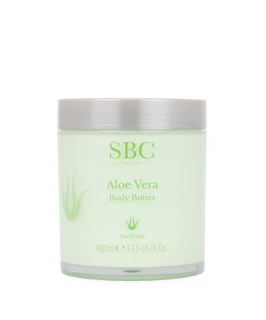SBC Skincare Aloe Vera Body Butter - 400ml | Hydrating Aloe Vera Body Lotion | Cooling Aloe Vera Cream For All Skin Types | Vegan Friendly Body Lotion
