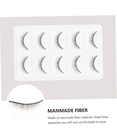 Beavorty 1 Pair Short Eyelash Cosmetic eyelashes false eyelashes False Eye Lashes artificial eyelashes Dense Eyelashes fiber makeup eyelashes false lashes 3d extend curly artificial fiber - Buy Online on GoSupps.com