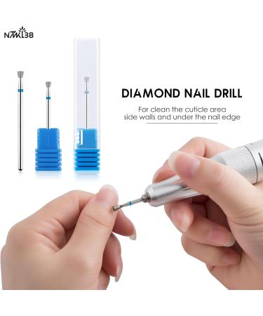 NMKL38 Tapered Diamond Nail Drill Bit Professional Cuticle Remove Tools for Acrylic Gel Nails Dry Manicure Pedicure - Buy Online on GoSupps.com