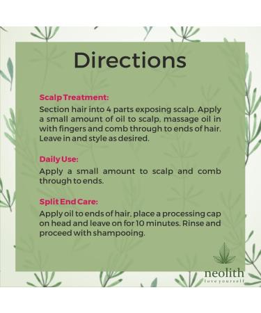 Neolith Natural Rosemary oil for Hair Growth with Mint and Biotin | For Hair growth Strong roots Scalp nourishment Anti Dandruff - Buy Online on GoSupps.com