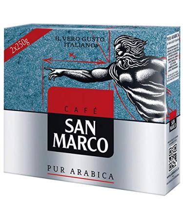 San Marco Pure Arabica Ground Coffee 2 x 250 g