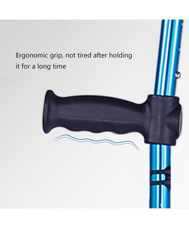 LINYUES Adult Forearm Crutch (x1 Unit) for Walking Adjustable Telescopic Medical Underarm Crutch Portable Aluminum Foldable Cane for Seniors Disabled Elderly - Buy Online on GoSupps.com