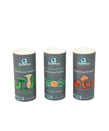 Natierra Organic King Trumpet Mushroom Powder - No Salt Added Seasoning - 1.8 Ounce 1 Pack - Buy Online on GoSupps.com