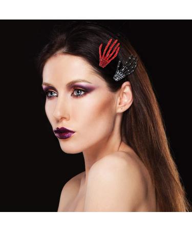 Buy Minkissy 8pcs Halloween Skeleton Hair Accessories Colorful Skull Hair Clips for Spooky Styles - Buy Online on GoSupps.com