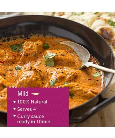 Makhani Curry Sauce Kit | Authentic Easy to use | Mild restaurant style curry powder | Ready in 10 min | 100% natural Vegan Friendly and Gluten free | 3 Pack - Serves 12 | BANG! Curry - Buy Online on GoSupps.com