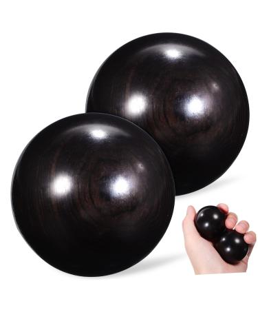 Healvian 4 pieces of meditation manage balls Massage devices made of wood massage ball wood carvings Massage tools made of wood Hand rolling balls wooden ball wooden carvings massage balls old