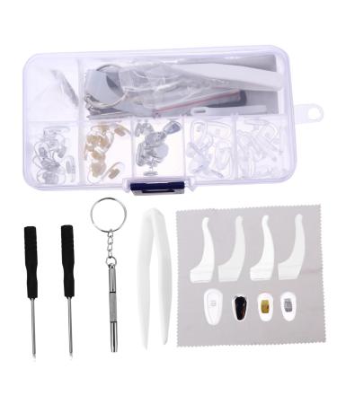 Kombiuda 1 set accessory box for nose pads glasses screwdriver Tool set for the glasses repair glasses screw box for glasses sunglasses W2 temple