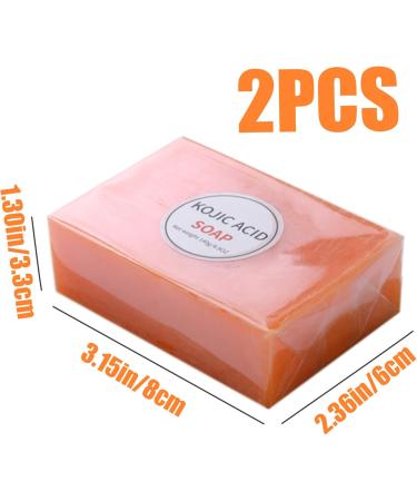 NIDONE 2pcs Kojic Acid Soap Skin Whitening Rich Foams 140g Kojic Soap Natural Organic MultiUsage Kojic Acid Soap for Facial Back Legs Body - Buy Online on GoSupps.com