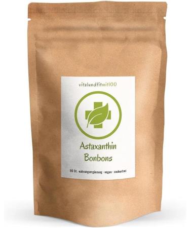 Astaxanthin Candy with Vitamin B12 | 90 Vegan Lozenges | Natural 4 mg Astaxanthin | Green Talent - Pure & Additive-Free - Buy Online on GoSupps.com