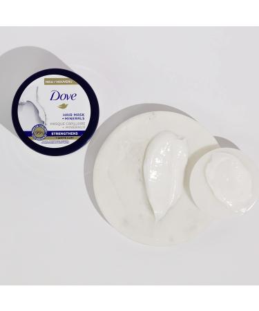 Dove Strengthening Hair Mask with White Clay - 4oz (Pack of 4) | Ideal for Damaged Hair & Hair Breakage - Buy Online on GoSupps.com
