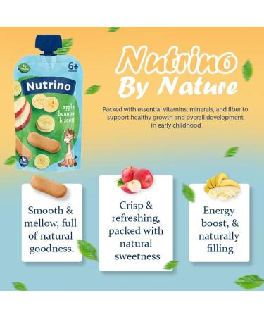 Nutrino apple banana biscuit 10 x 100g Banana 100g 100 g (Lot de 10) - Buy Online on GoSupps.com