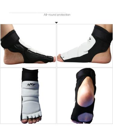 WTF Approved Taekwondo Foot Protector Gear - White XX-Large for Men Women Kids | Rungear Martial Arts Sparring Gear - Buy Online on GoSupps.com