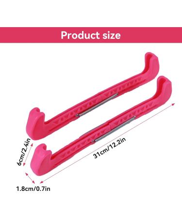Adjustable Ice Skating Protection Skids for Ice Hockey Shoes | Pink Ice Blade Covers 31x6x1.8 cm - Buy Online on GoSupps.com