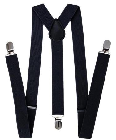 Buy Aonat Heavy Duty Men's Braces Durable Elastic Y-Form Adjustable Extra Strong Clips Fits All Sizes Black 2.5 cm Wide - Buy Online on GoSupps.com