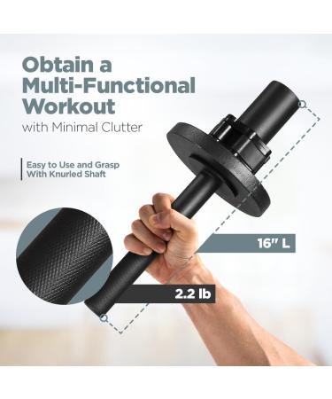 Longest Wrist & Forearm Trainer - Strengthen Grip with Olympic Plates | Ideal for Beginners & Pros | Arm Workout Equipment - Buy Online on GoSupps.com