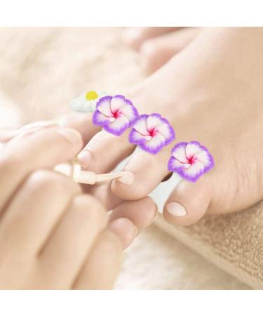 FRCOLOR Silicone Flower Toe Separator Spacers - 2 Boxes Manicure Toe Stretchers for Women Men - Reusable Toenail Cushions Style 2 - Buy Online on GoSupps.com