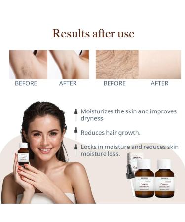 Cyperus Rotundus Oil for Hair Removal 2 PACKS 100% Pure Natural Cyprus Oil Organic Herbal Cypress Root Extract for Smooth Skin, Reducing Body Hair Growth, Ingrown Hair & Nourishment 60ml - Buy Online on GoSupps.com