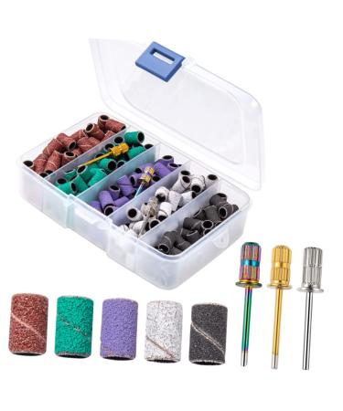 MERRYHAPY 1 Set Nail Polish Set White Sanding Bands for Nail Drill Nail Kits Manicure Tools Professional Nail Drill Manicure Buffing Sanding Bands for Nail Drill Fine Grit Nail Tool Alloy
