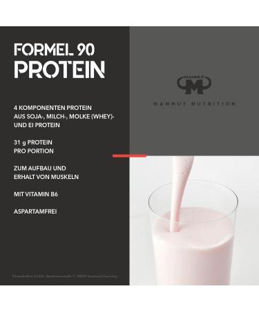 Mammut Formula 90 Protein Powder - Strawberry 3 kg | Premium Quality Nutrition for Muscle Gain & Recovery - Buy Online on GoSupps.com