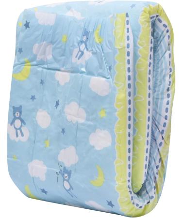 LittleForBig Adult Brief Diapers | Printed ABDL Diapers - 10 Pack Blue | Comfortable & Discreet Adult Baby Supplies - Buy Online on GoSupps.com
