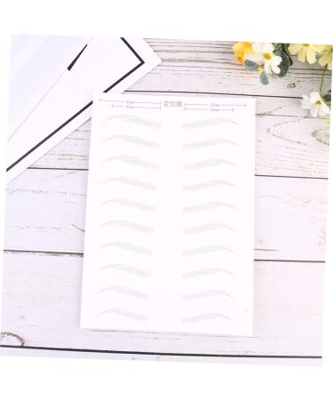 WOONEKY 6 Sheets Pairs Eyebrow Makeup Tools Brow Lamination False Eyebrows Sticker Stickers Eye Brow Black - Buy Online on GoSupps.com