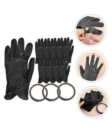 FRCOLOR 4 Sets Gel Nail Lamp Gloves Disposable Glove Manicures Gloves Fingerless Uv Gloves Nail Art Supplies Gloves for Gel Nails Hand Uv Protection Gloves Accessories Paper Anti-uv - Buy Online on GoSupps.com