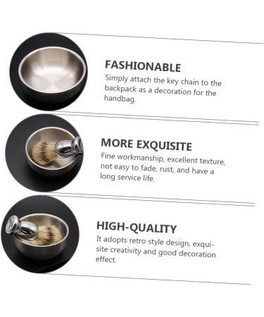 Mikinona Men's Wet Shaving Brush Set - 2-Piece Impact Bowl & Razor Brush for Easy Grooming | International Shipping Available - Buy Online on GoSupps.com