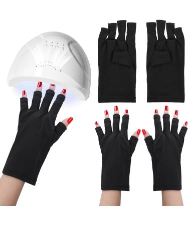 2 Pair Anti UV Gel Manicure Gloves - Professional Fingerless Protection for Nail Art DIY - Moisturizing & Skin Care - Home & Outdoor - 2 Pairs - Buy Online on GoSupps.com