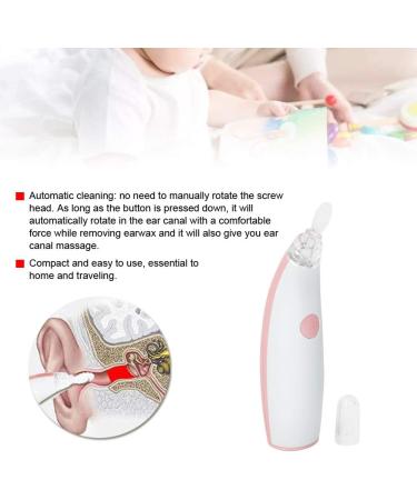 Electric Reusable Ear Cleaner with Light - Earwax Removal for Adults & Kids (Pink) - Buy Online on GoSupps.com