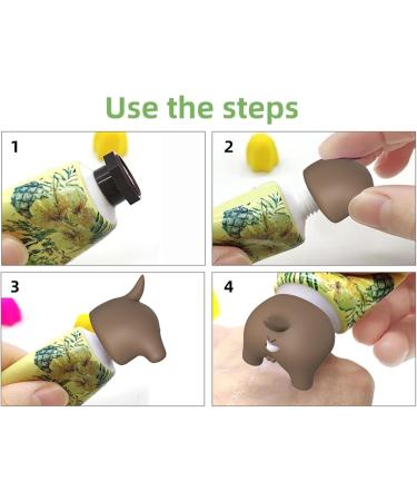 Toothpaste Dispenser with Silicone Dog Butt Cap Squeezer - Keep Your Bathroom Clean | Black Toothpaste Key Squeezer - Shop Now! - Buy Online on GoSupps.com
