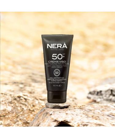 NERA Pantelleria Water Resistant SPF50+ Very High Protection Sunscreen Lotion 50ML - Nourishing Face Sun Cream Lotion with UVA/UVB Filters Prevents Dehydration & Skin Aging - Unisex - Buy Online on GoSupps.com